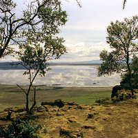 Buy canvas prints of JST2805 Lake Nakuru reflections by Jim Tampin