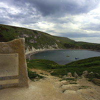 Buy canvas prints of JST2998 Lulworth Cove by Jim Tampin