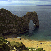 Buy canvas prints of JST3000 Durdle Door by Jim Tampin