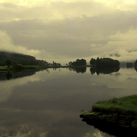 Buy canvas prints of JST3050 Early Morning, Loch Tummel by Jim Tampin