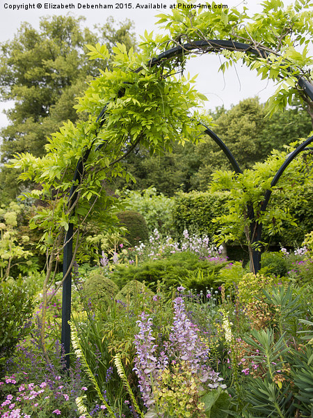 Chenies Manor Garden in the Frame  Picture Board by Elizabeth Debenham