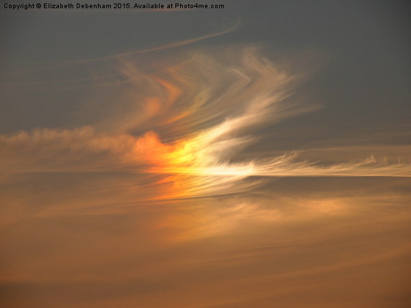  Sundog Clouds in April Picture Board by Elizabeth Debenham