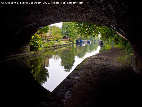 Grand Union Canal; keyhole view Picture Board by Elizabeth Debenham