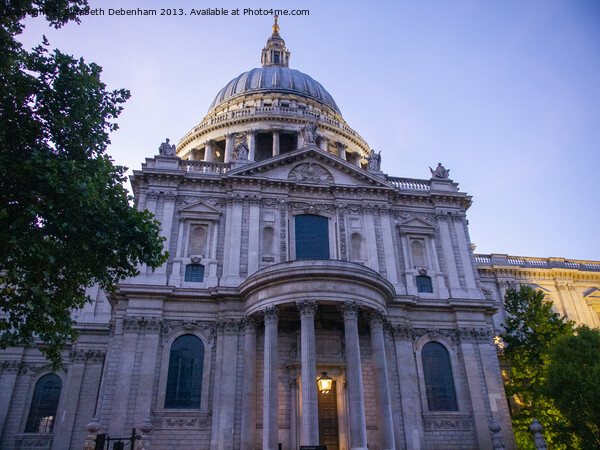 St Paul's Cathedral on a Summer Evening Picture Board by Elizabeth Debenham