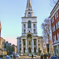 Buy canvas prints of Christ Church, Spitalfields, London by Adrian Wilkinson