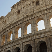Buy canvas prints of  Morning at the Colosseum by Matt Cottam