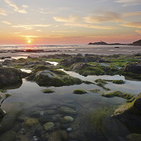 Buy canvas prints of  St Ives Bay Sunset by Matt Cottam