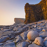 Buy canvas prints of Nash Point nr St Donats Glamorgan Wales  by Chris Warren