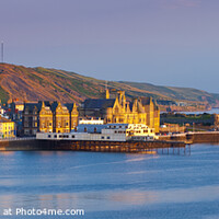 Buy canvas prints of Aberystwyth in the evenig light Ceredigion Wales by Chris Warren