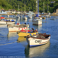 Buy canvas prints of Boats in Lower Fishguard Pembrokeshire Wales by Chris Warren