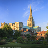 Buy canvas prints of  Chichester Cathedral Chichester West Sussex Engla by Chris Warren