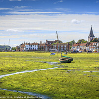 Buy canvas prints of Low tide at Bosham Harbour Chichester West Sussex by Chris Warren
