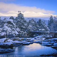 Buy canvas prints of Falls of Dochart Killin Scotland in winter  by Chris Warren