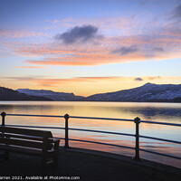 Buy canvas prints of Sunrise at Loch Katrine Scotland by Chris Warren