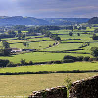 Buy canvas prints of View from Dinefwr Castle across the Towy Valley by Chris Warren