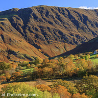 Buy canvas prints of Autumn colour Keswick Lake District England by Chris Warren