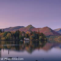 Buy canvas prints of Dawn light across Derwent Water Lake District by Chris Warren