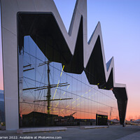 Buy canvas prints of Reflection at Riverside Museum Glasgow Scotland  by Chris Warren