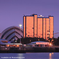 Buy canvas prints of The Armadillo on the River Clyde Glasgow by Chris Warren