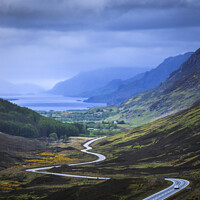 Buy canvas prints of Road to Glen Docherty Loch Maree Scotland by Chris Warren