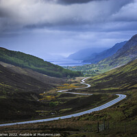 Buy canvas prints of Road to Glen Docherty Loch Maree Scotland by Chris Warren