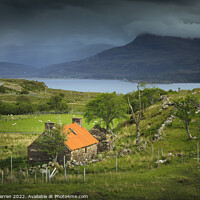 Buy canvas prints of Remote cottage Upper Loch Torridon Scotland by Chris Warren
