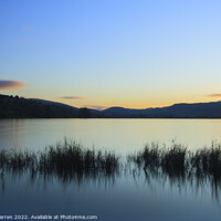 Buy canvas prints of Sunset over Llyn Tegid Bala Lake Snowdonia Wales by Chris Warren