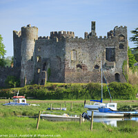Buy canvas prints of Laugharne Castle Carmarthenshire  Wales by Chris Warren
