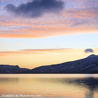 Buy canvas prints of Loch Katrine at dawn Stirling Scotland by Chris Warren