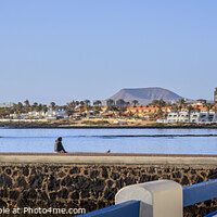 Buy canvas prints of View across the bay Corralejo Fuerteventura by Chris Warren