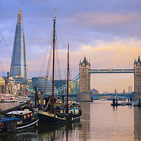 Buy canvas prints of Tower Bridge and The Shard London by Chris Warren