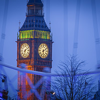 Buy canvas prints of Big Ben London in evening light by Chris Warren