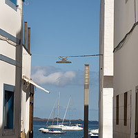 Buy canvas prints of Boats in the harbour Corralejo Fuerteventura by Chris Warren