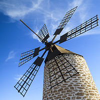 Buy canvas prints of Windmill Tefia Fuerteventura by Chris Warren