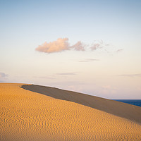 Buy canvas prints of Sand dunes in the evening light Corralejo  by Chris Warren