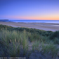 Buy canvas prints of Freshwater West in the evening light by Chris Warren