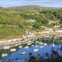Buy canvas prints of Lower Town Fishguard Harbour Pembrokeshire Wales by Chris Warren
