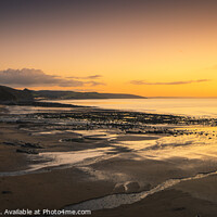 Buy canvas prints of Wisemans Bridge beach in early morning light by Chris Warren