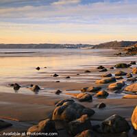 Buy canvas prints of Amroth beach Pembrokeshire  by Chris Warren