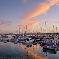 Buy canvas prints of Evening light on the Marina by Chris Warren