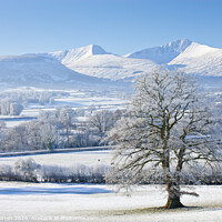 Buy canvas prints of Snow on the Brecon Beacons by Chris Warren