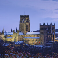 Buy canvas prints of Durham Cathedral in winter by Chris Warren