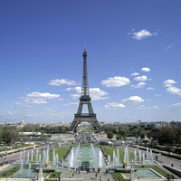 Buy canvas prints of Eiffel Tower Paris by Chris Warren