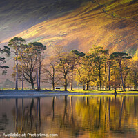 Buy canvas prints of Lake Buttermere Reflection by Chris Warren