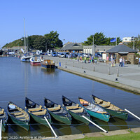 Buy canvas prints of Bude Canal Wharf Bude Cornwall England by Chris Warren