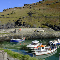 Buy canvas prints of The harbour at Boscastle Plymouth Cornwall England by Chris Warren