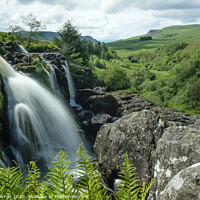 Buy canvas prints of The Loup of Fintry Waterfall Fintry Stirlingshire  by Chris Warren
