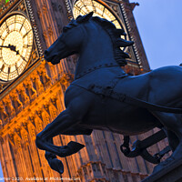 Buy canvas prints of Big Ben and Boadicea's Horse Westminster London  by Chris Warren