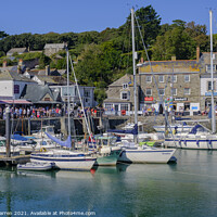 Buy canvas prints of Boats in Padstow Harbour Padstow Cornwall England by Chris Warren