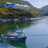 Buy canvas prints of The harbour at Boscastle Cornwall England by Chris Warren